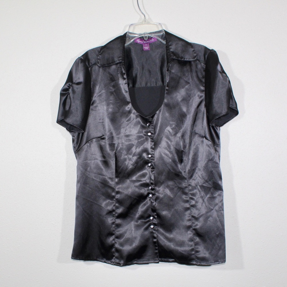 🎈5/$10 Gloria Vanderbilt Satin Blouse